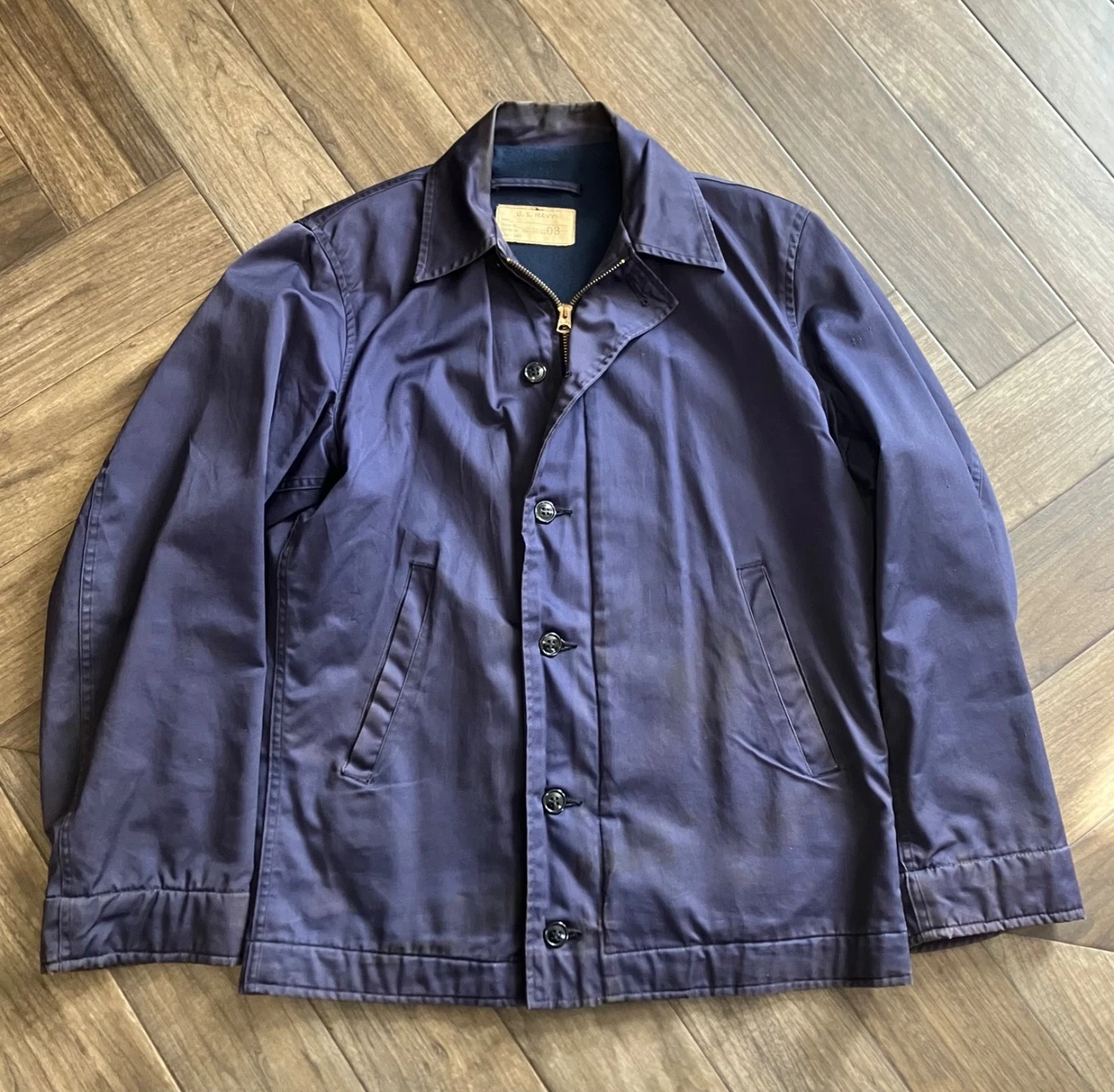 Navy Utility Jacket In Vintage Outerwear Coats & Jackets For Men