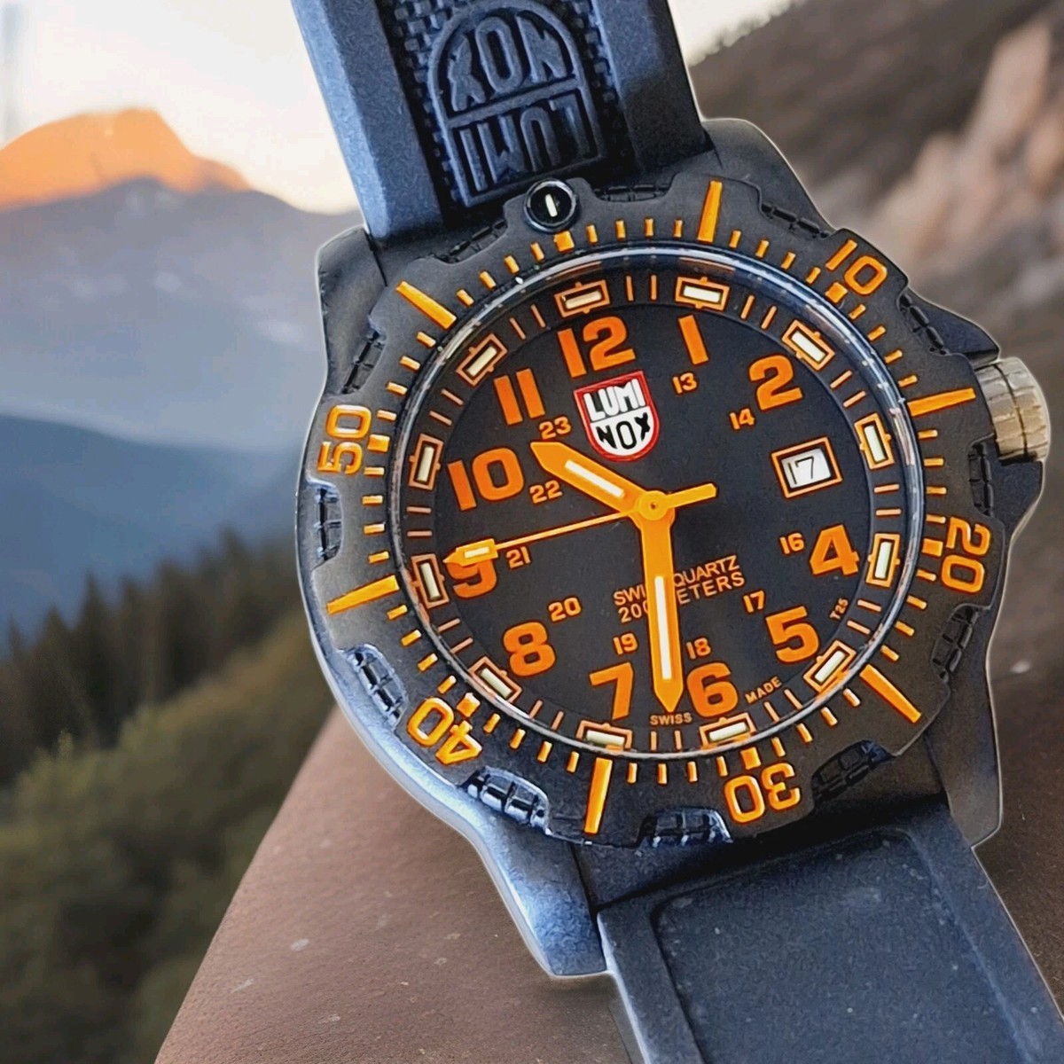 LUMINOX Orange Black Ops EVO Series 8800 w/PVD Buckle Watch | eBay