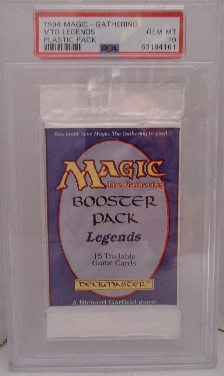 1994 MTG MAGIC THE GATHERING LEGENDS BOOSTER PACK PSA 10 GEM MINT