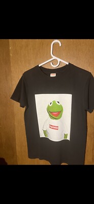 SUPREME Kermit The Frog 08 SS Kermit Box Logo Tee Black SIZE S | eBay