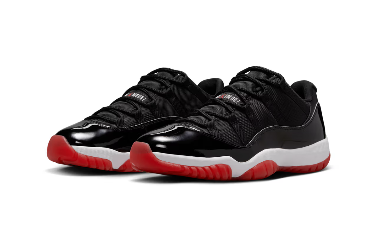 Nike Air Jordan Retro 11 Low Bred Black Varsity Red FV5104-006
