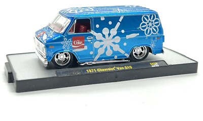 M2 MACHINES 1971 CHEVROLET VAN G10 COCA-COLA 2024 CHRISTMAS LOOSE