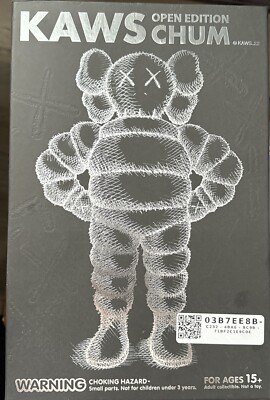 2022 KAWS Open Edition CHUM Black Companion Vinyl Figure Medicom