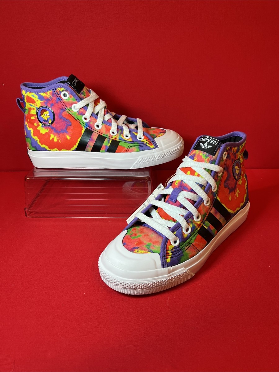 Adidas NIZZA Hi RF. Lisa Simpson. LIMITED EDITION. 6.5Y / 8W Tie