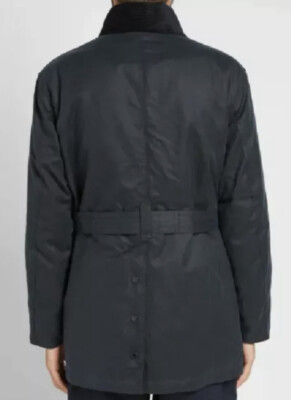 Barbour x Engineered Garments Mackinaw Waxed Cotton Jacket Navy