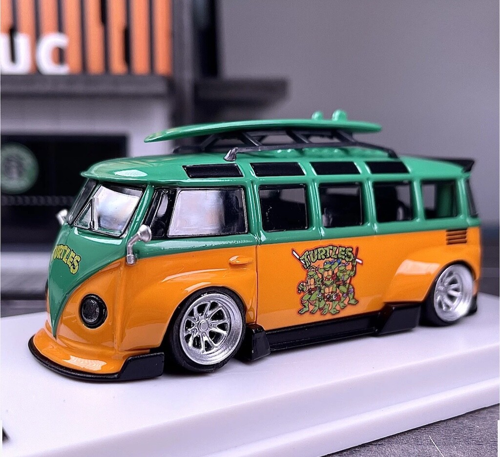 LMLF 1/64 VW T1 RWB Van Bus Camper Kombi Turtles Model Diecast