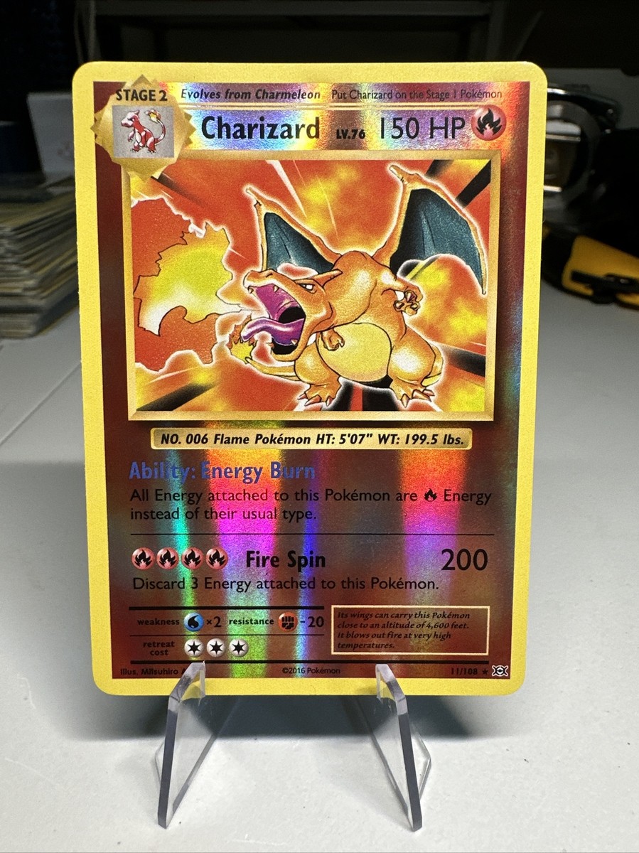 Pokémon TCG - Charizard Lv. 76 11/108 - XY Evolutions - Rare