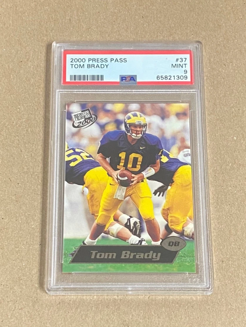Tom Brady Football Grade 9 Rookie Sports Trading Cards