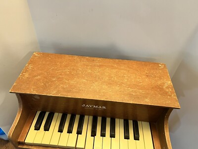 Nice Jaymar Wood Children's Toy Piano 25 Keys 1940's Vintage- 2