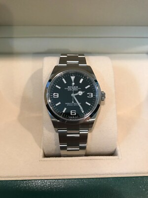 ROLEX EXPLORER I 124270 36MM Oyster Perpetual Black Arabic Dial