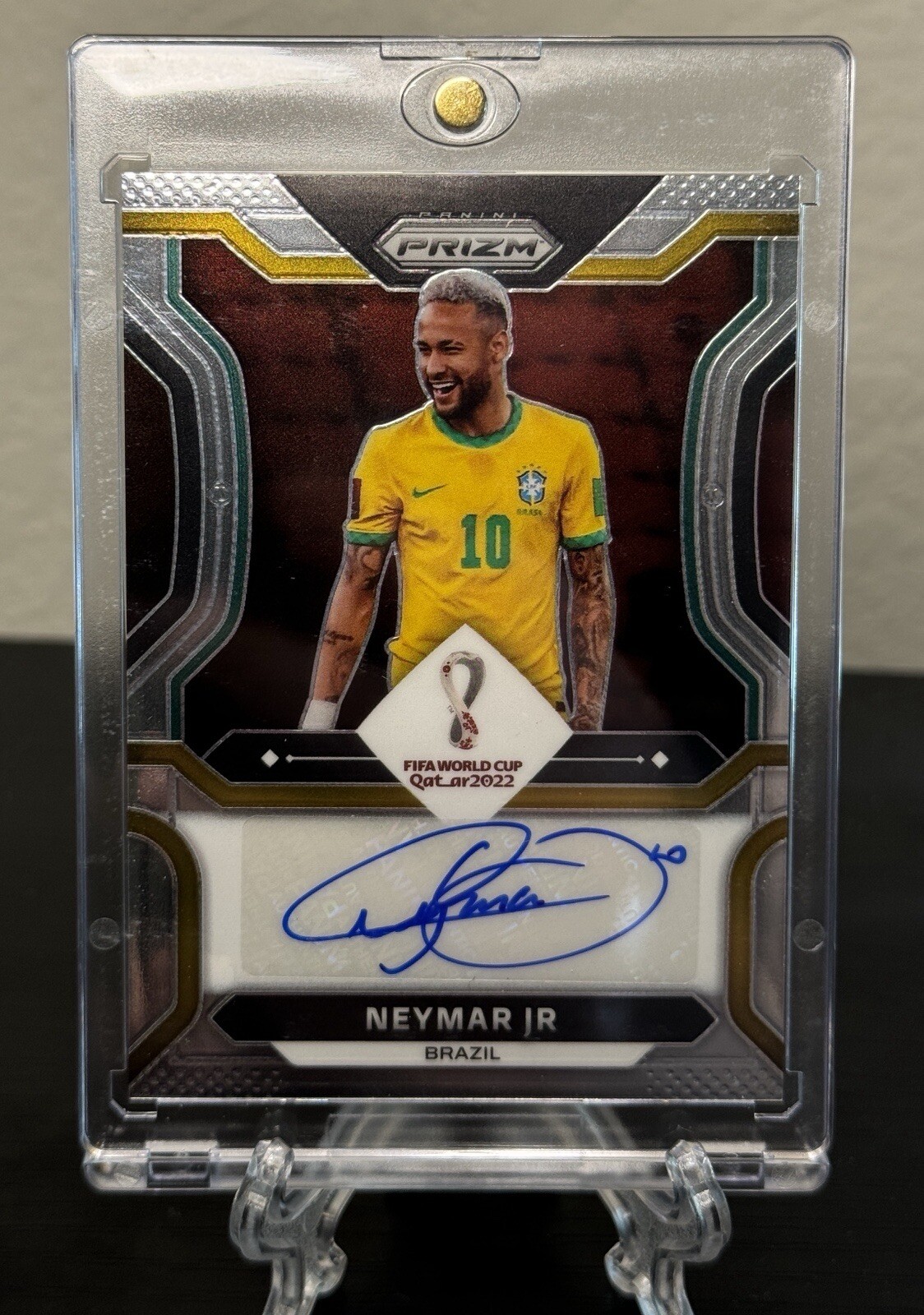 Neymar Jr. 2022 Prizm World Cup #S-NJR Signatures Price Guide