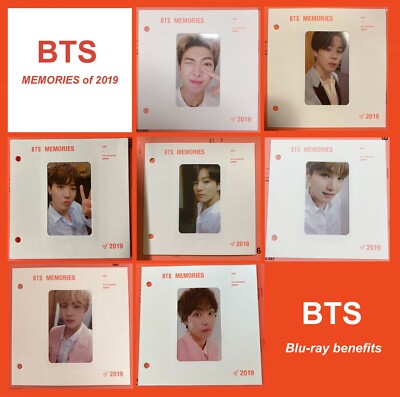 BTS Memories 2019 Blu-ray Photocard V Jungkook JIMIN SUGA RM J