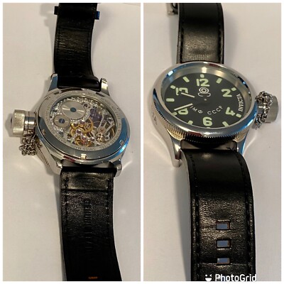 52mm ETA 6497 Swiss Mechanical | Black Dial & Band | RUSSIAN DIVER