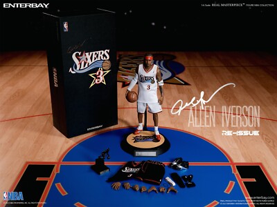 ENTERBAY NBA Allen Iverson 76ers RE-ISSUE EDITION RM-1060 1/6