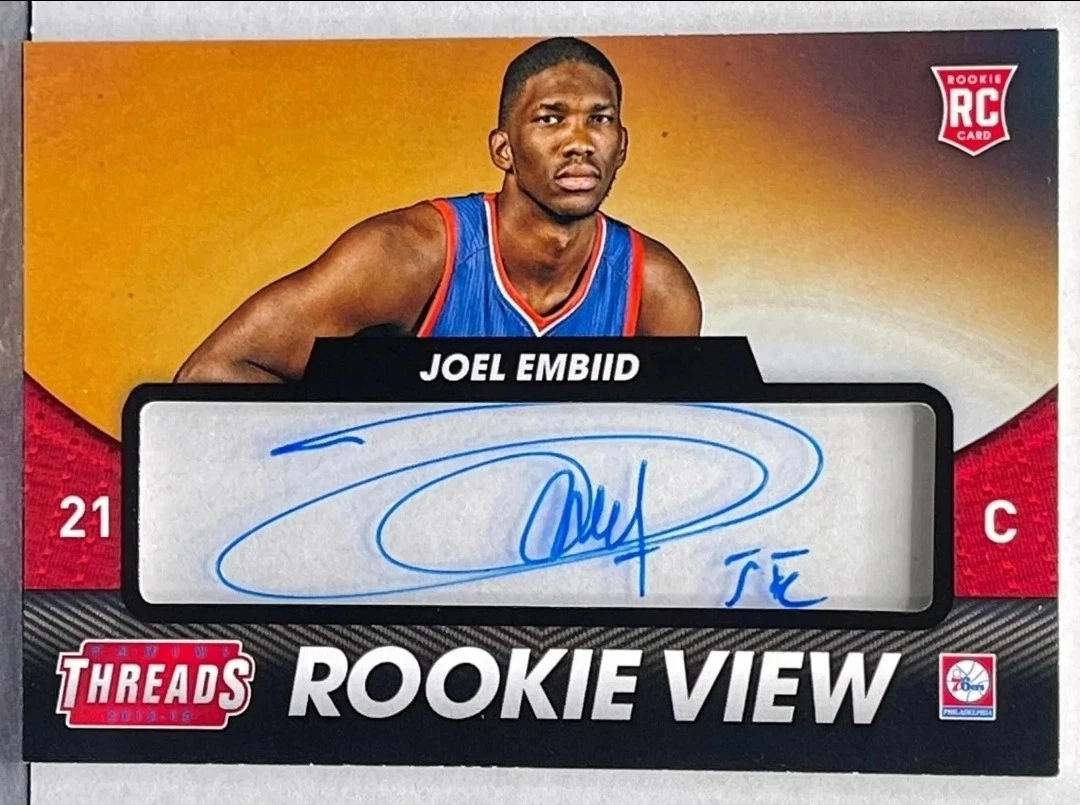 Panini Joel Embiid Basketball Rookie Sports Trading Cards