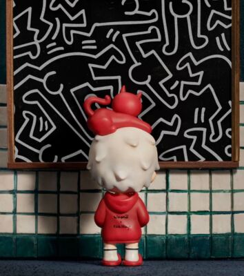 Authentic Hirono X Keith Haring Limited Edition Mini Figure Art