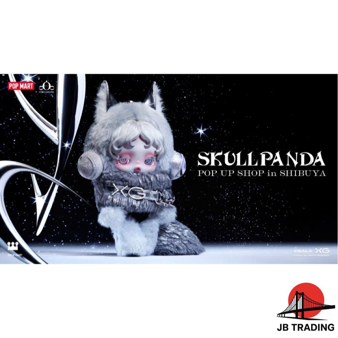 SKULLPANDA x XG Plush Doll Pendant Japan Exclusive SKULLPANDA POP
