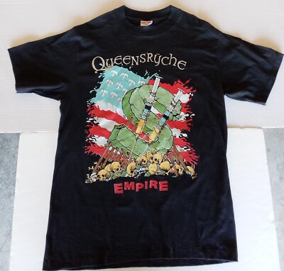 Vintage 1991 Queensryche Empire Tour Shirt Size Large Pushead Art