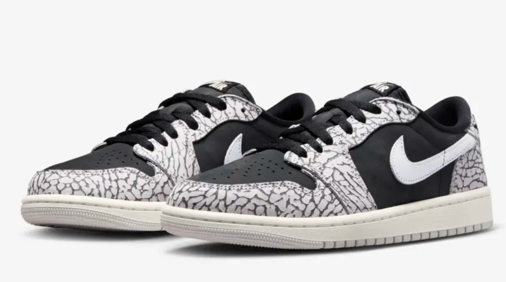 Nike Air Jordan 1 Low Retro OG Black Cement CZ0775-001 Women's