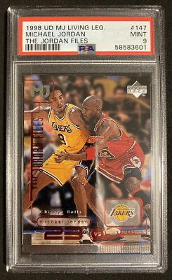 1998 Upper Deck #147 The MICHAEL JORDAN Files vs KOBE BRYANT PSA 9