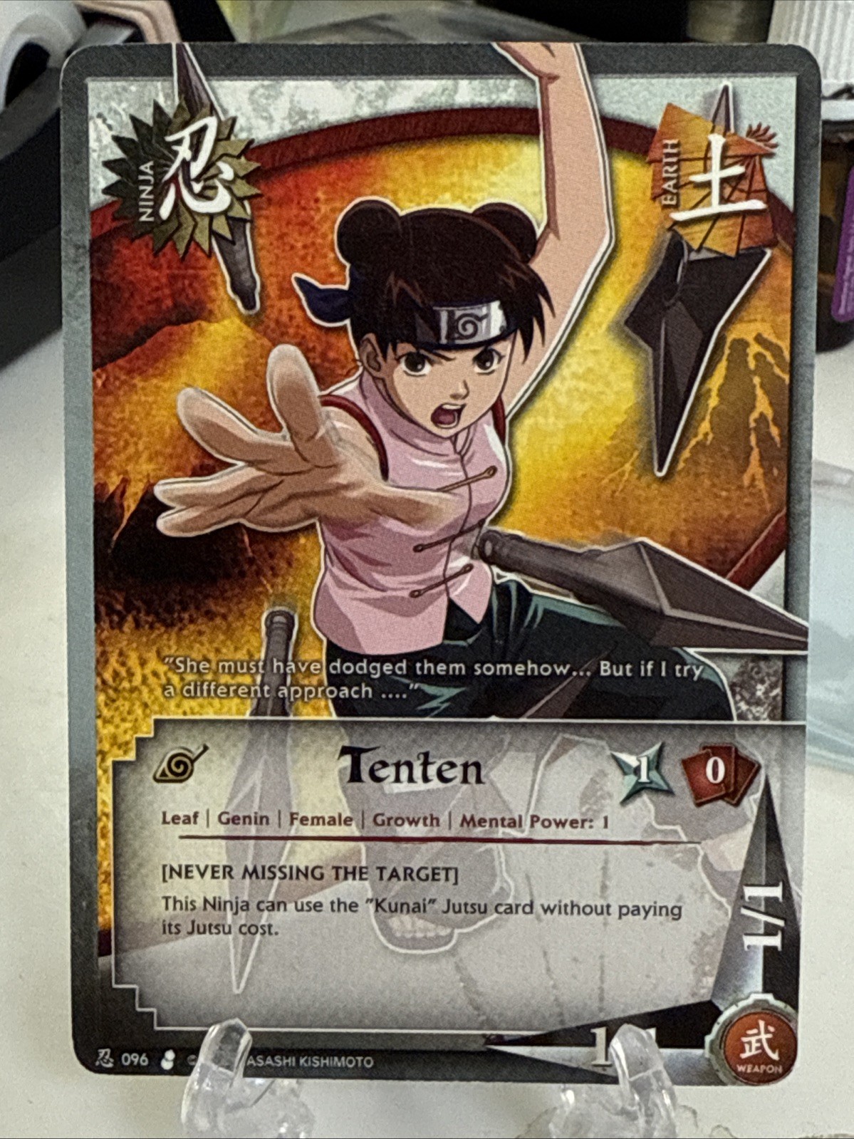 Naruto CCG 1X Tenten 096 Earth Ninja NM | eBay