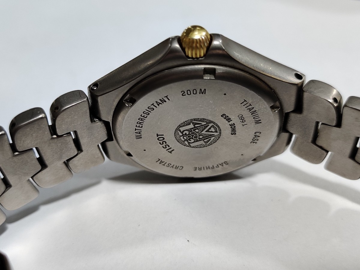 Tissot T660 Men's Authentic Swiss Made Titanium Two Tone Watch | eBay