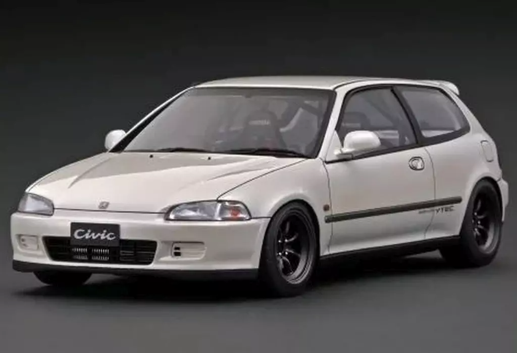 Ignition Model 1/18 Honda CIVIC EG6 White Model Car IG3684 New