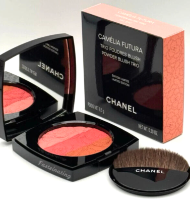 Chanel 2025 Limited Edition Camelia Futura Powder Blush Trio Ltd