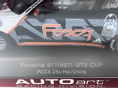 1/18 AUTOArt Porsche 997 911 GT3 Cup #33 PCCA Zhu Hai China Marsh