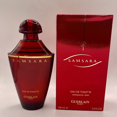 SAMSARA By Guerlain EDT Spray 100 ml 3.4 oz RARE HTF Red Bottle
