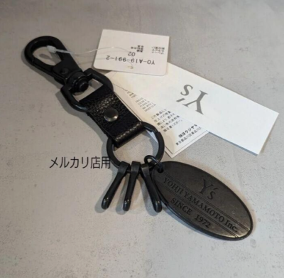 Yohji Yamamoto Y's BRASS Leather 3-station Key Ring (Y0-A19-991-2