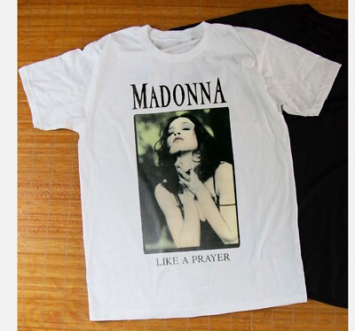 Madonna - Like A Prayer Song Music Black Unisex T-shirt Size S-5XL
