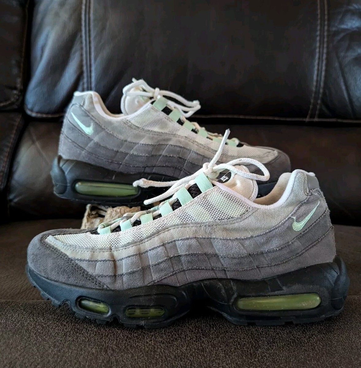 Men's Nike Air Max 95 Fresh Mint Sneakers Size 8.5 CD7495-101 | eBay