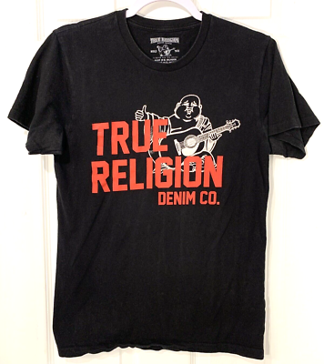 TRUE RELIGION T Shirt Sz XS Buddha Approved Black Red White