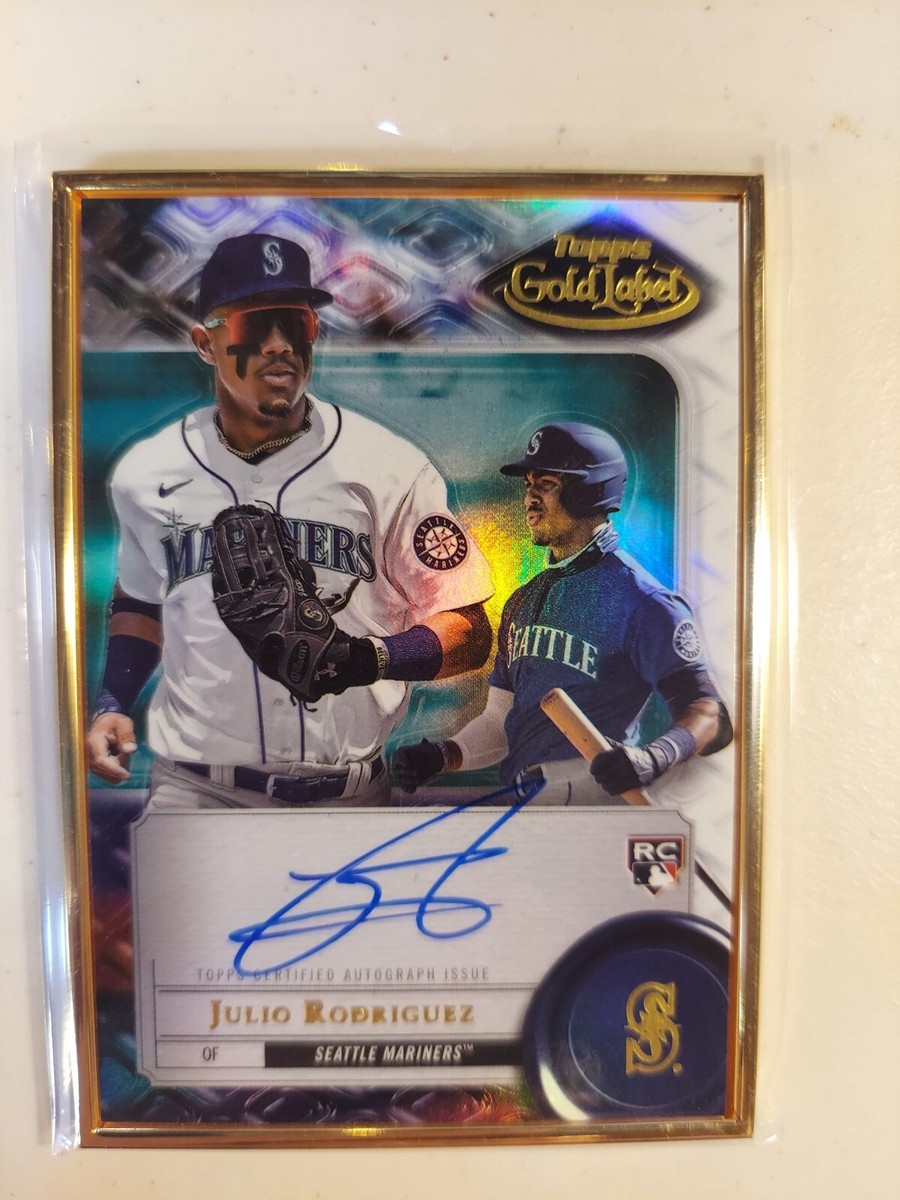 2022 Topps Gold Label Julio Rodriguez Rookie Framed Auto RC #FA