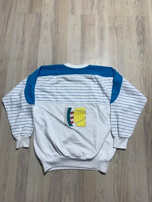 80'S Adidas Atp Tennis Team Logo Sweatshirt Trainer Mens S Vintage
