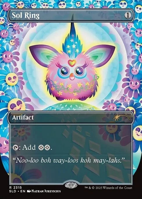 MTG Secret Lair X Furby: Doo-Ay Noo-Lah CONFETTI FOIL Edition