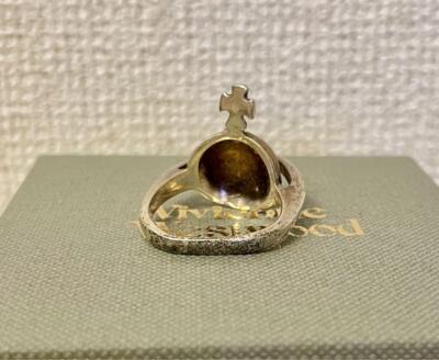 Vivienne Westwood New Solid Orb Ring Size L18 Gold Discontinued