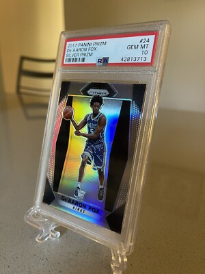 2017-18 Panini Prizm Silver #24 De'Aaron Fox Rookie RC PSA 10