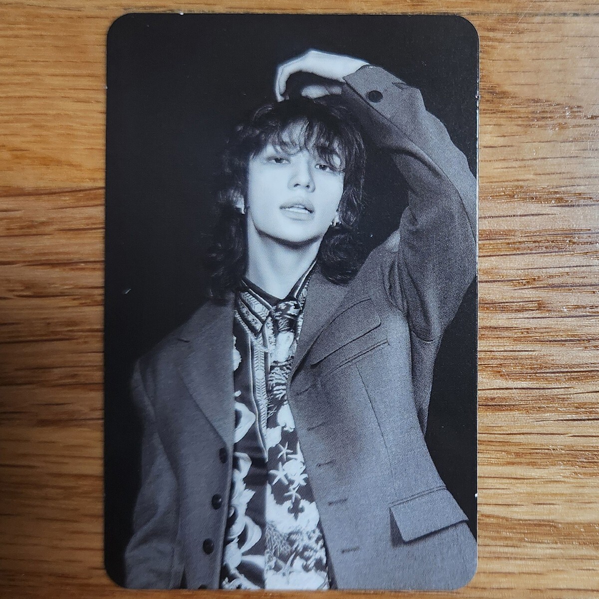 Hyunjin Official Monochrome Photocard Stray Kids Hop Accordion Ver