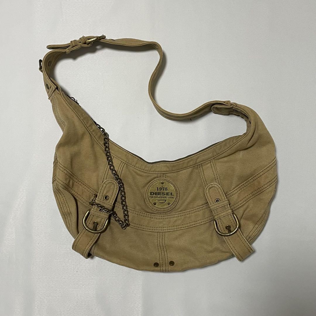 Diesel Men Vhtf Rare Archive Shoulder Bag Y2K Crescent Moon 1978