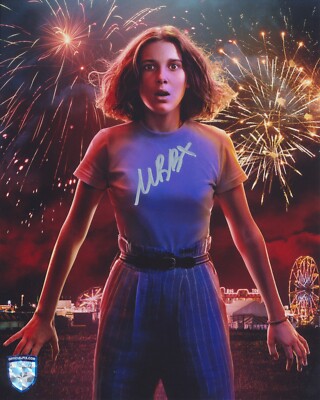MILLIE BOBBY BROWN Signed STRANGER THINGS 8x10 Autograph OPX