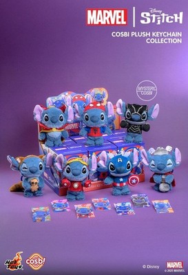Hot Toys x Disney PPLU072N Marvel Stitch Cosbi Plush Keychain full