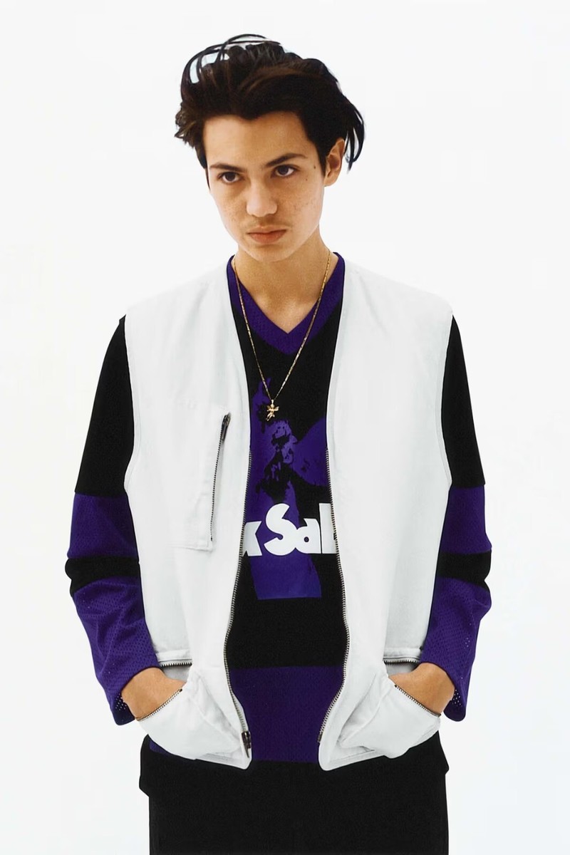 Supreme x Black Sabbath Hockey Jersey Size Medium Black Purple