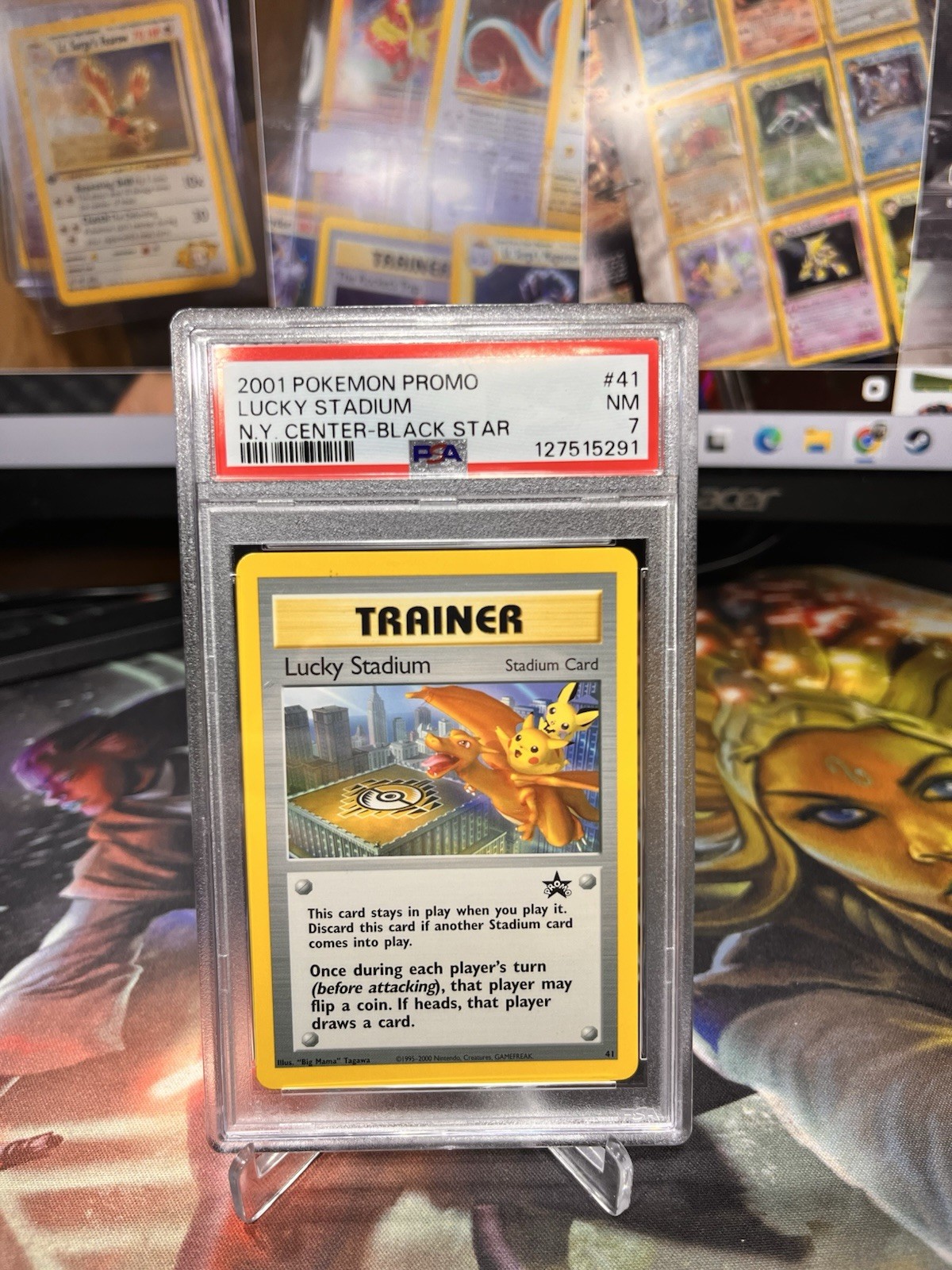 Lucky Stadium 2001 Wizards Black Star Promo #41 New York Pokemon