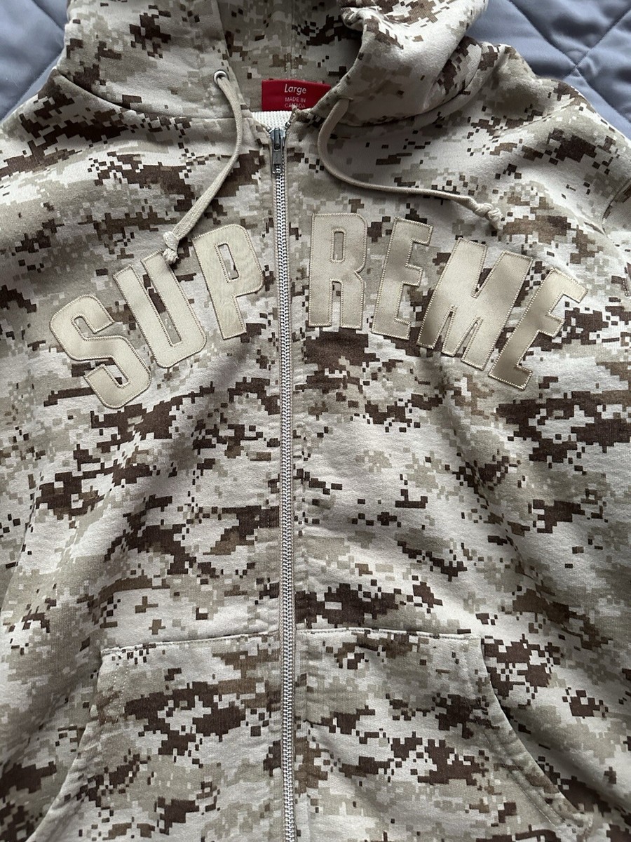 Supreme Digital Camo Zip Up Hoodie | eBay