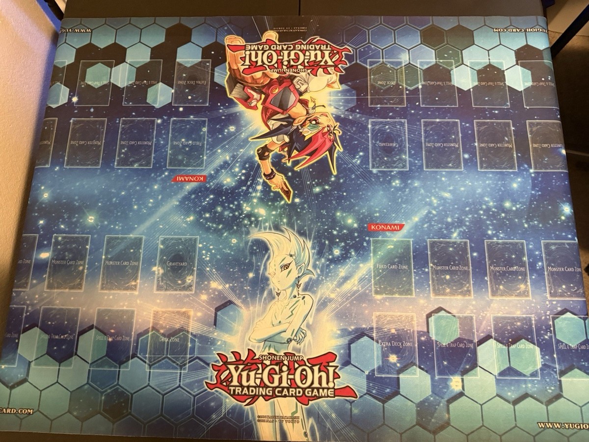 Yugioh 2011 Blue Zexal OTS Official Four 4 Player Playmat 6 Feet