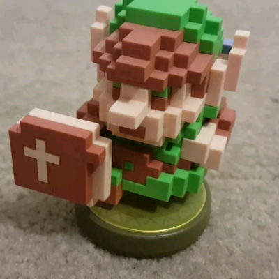 Zelda Breath of the Wild 8 Bit Link Amiibo Switch Wii U 3DS Super