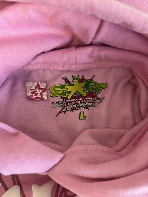 New Spider Worldwide× Sp5der ATLANTA PINK Hoodie L | eBay