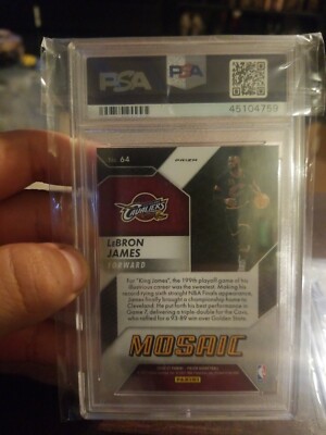 2016-17 Panini Prizm Mosaic Red LeBron James Cleveland Cavaliers